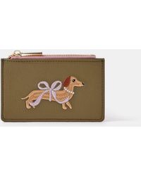 Accessorize - Sausage Dog Embroidered Card Holder - Lyst