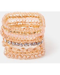 Accessorize - 8-Pack Beaded Stretch Bracelets - Lyst