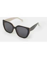 Accessorize - Acetate Oversized Mono Square Sunglasses - Lyst