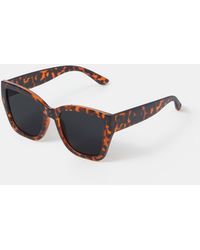 Accessorize - Tort Square Sunglasses - Lyst
