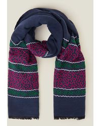 Accessorize - Women's Red Embroidered Scarf - Lyst