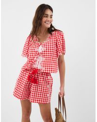 Accessorize - Cutwork Gingham Top - Lyst