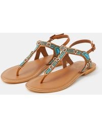 Accessorize - Beaded Flower Sandals - Lyst