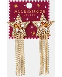 Accessorize - Shooting Star Drop Earrings - Lyst