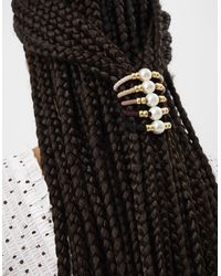 Accessorize - 5-Pack Pearl Cord Hair Bands - Lyst
