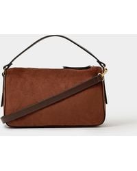 Accessorize - Faux Suede Handheld Bag - Lyst