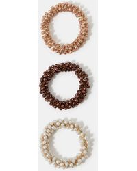 Accessorize - 3-Pack Pearl Hair Scrunchies - Lyst