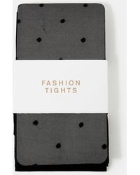 Accessorize - Cotton Pinspot Tights - Lyst