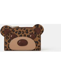 Accessorize - Leopard Print Teddy Card Holder - Lyst