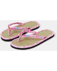 Accessorize - Seagrass Beaded Flip Flops - Lyst