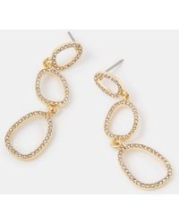 Accessorize - Cut Out Triple Drop Earrings - Lyst
