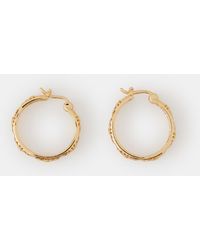 Accessorize - 14Ct-Plated Filigree Hoop Earrings - Lyst