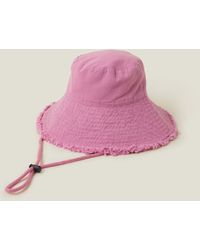 Accessorize - Women's Lace Trim Bucket Hat Pink - Lyst