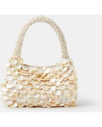 Accessorize - Mother Of Pearl Beaded Bag - Lyst