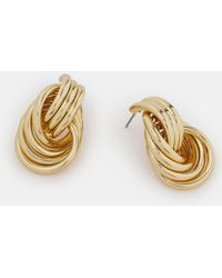Accessorize - Triple Link Knot Drop Earrings - Lyst