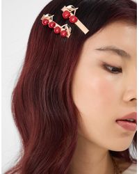 Accessorize - 2-Pack Cherry Salon Hair Clips - Lyst