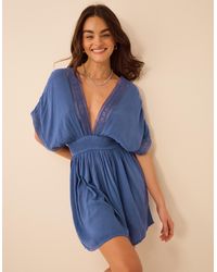 Accessorize - Mini Kaftan V-Neck Slip Casual Short Sleeve A - Lyst
