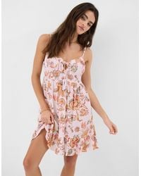 Accessorize - Floral Print Mini Dress - Lyst
