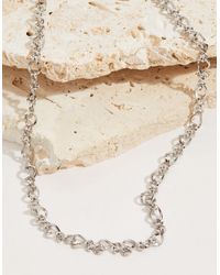 Accessorize - Women's Silver Stainless Steel Chain Necklace - Lyst