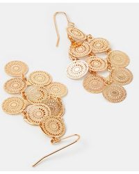 Accessorize - Filigree Disc Drop Earrings - Lyst