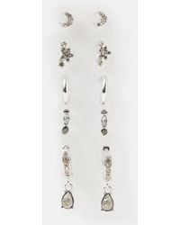 Accessorize - 5-Pack Gem Stud & Hoop Earrings - Lyst
