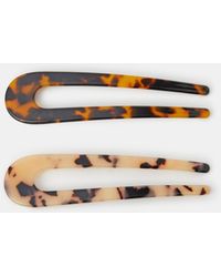 Accessorize - 2-Pack Tort French Hair Pins - Lyst