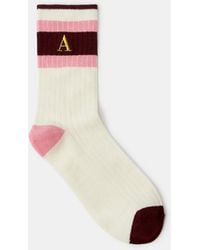 Accessorize - Initial Stripe Socks - Lyst