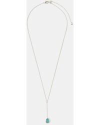 Accessorize - Sterling-Plated Quartz Lariat Necklace - Lyst