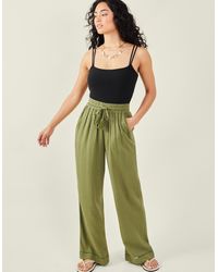 Accessorize - Women's Embroidered Trousers Green - Lyst