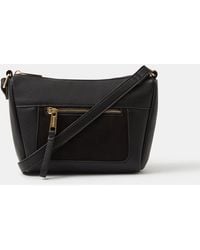 Accessorize - Double Zip Crossbody Bag - Lyst