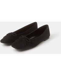 Accessorize - Faux Suede Ballet Flats - Lyst