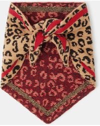 Accessorize - Leopard Print Triangle Scarf - Lyst