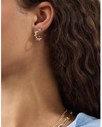 Accessorize - 3-Pack Flower Stud & Hoop Earrings - Lyst