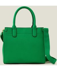 Accessorize - Women's Handheld Bag With Webbing Strap Green - Lyst