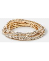 Accessorize - 10-Pack Crystal Stretch Bracelets - Lyst