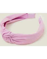 Accessorize - Women's Pink Knot Headband - Lyst