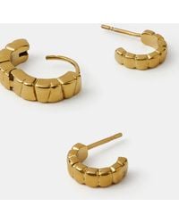 Accessorize - 3-Pack Stainless Steel Bubble Hoop Earrings - Lyst