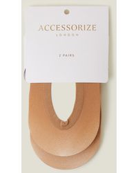 Accessorize - 2-Pack Footsie Socks - Lyst