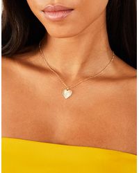 Accessorize - Heart Pendant Necklace - Lyst