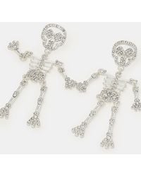 Accessorize - Halloween Skeleton Drop Earrings - Lyst