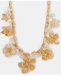 Accessorize - Statement Pearl Flower Necklace - Lyst