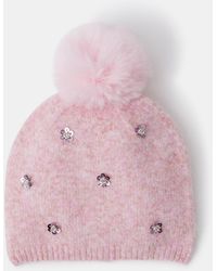 Accessorize - Floral Sequin Bobble Hat - Lyst