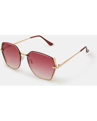 Accessorize - Geometric Metal Sunglasses - Lyst