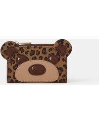 Accessorize - Leopard Print Teddy Card Holder - Lyst