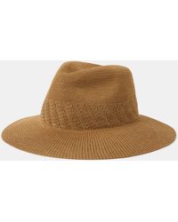 Accessorize - Woven Packable Fedora Hat - Lyst