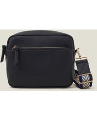 Accessorize - Women's Camera Bag With Webbing Strap Blue - Lyst