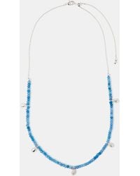 Accessorize - Sterling-Plated Teardrop Quartz Necklace - Lyst