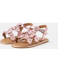 Accessorize - Metallic Flower Sandals - Lyst