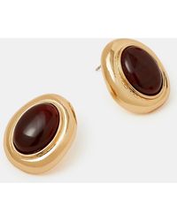 Accessorize - Statement Resin Stone Stud Earrings - Lyst