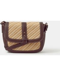 Accessorize - Woven Crossbody Bag - Lyst